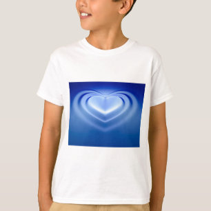 T-shirt Coeur bleu