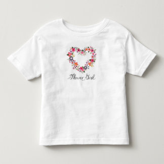 T-shirt Coeur Blushing Flower Girl