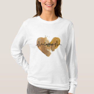 T-shirt Coeur café