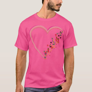 T-shirt Coeur Cheerleader