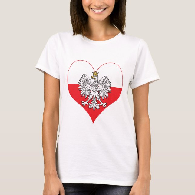 T-shirt Coeur d'aigle polonais (Devant)