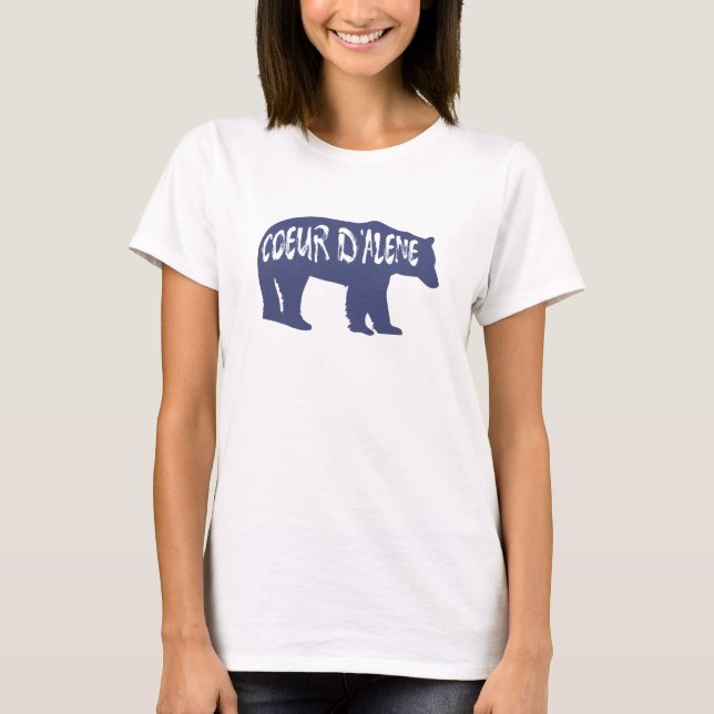 T-shirt Coeur d'Alene Idaho Bear (Devant)