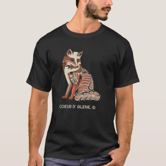 T-shirt Coeur D'Alene Idaho Tribal Fox Native American Ha