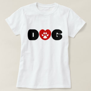 T-shirt Coeur d'amour de chien