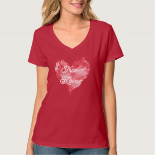 T-shirt Cœur d'amour de flamme rouge