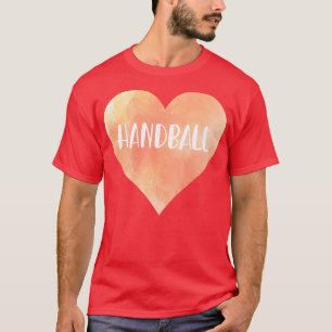 T-shirt Coeur d'amour de handball