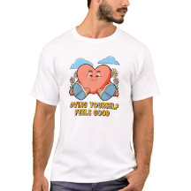 T-shirt cœur d'amour de soi mignon | S'aimer soi-m