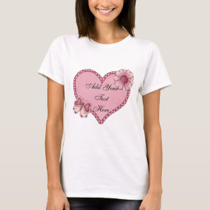 T-shirt Coeur d'amour personnalisable Poupée bébé T