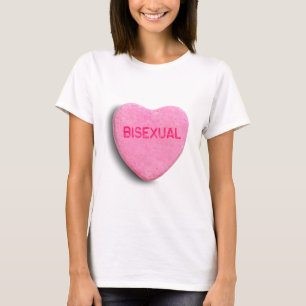 T-shirt Cœur de bonbon bisexuel