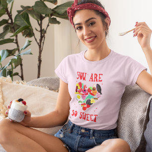 T-shirt Cœur de bonbon 'Tu es si doux' pour la Saint-Valen