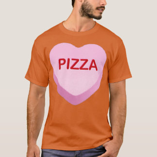 T-shirt Coeur de bonbons de pizza