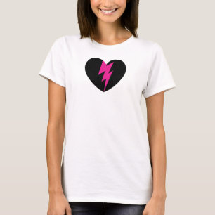 T-shirt Coeur de boulon de foudre