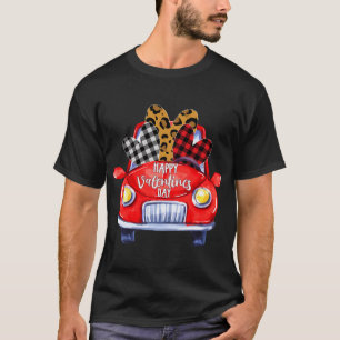 T-shirt Coeur de camion rouge Heureuse Sainte-Valentin por