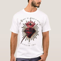 Coeur de chemise de Jésus