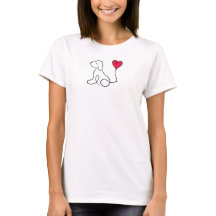 Coeur de chien mignon Saint Valentin