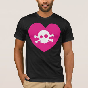 T-shirt coeur de crâne