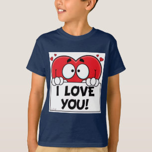 T-shirt Cœur de dessin animé 