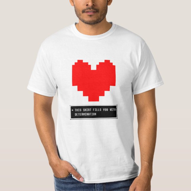 T-shirt Coeur de détermination (Devant)