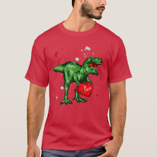 T-shirt coeur de dinosaure valentine