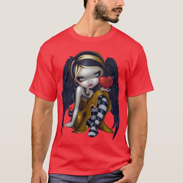 T-shirt Coeur de fée gothique de valentine de CHEMISE de (Devant)