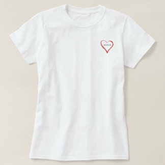 T-shirt Coeur de la matière