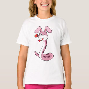 T-shirt Coeur de lapin serpent
