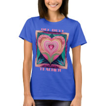 T-shirt Coeur de l'enseignant hors service