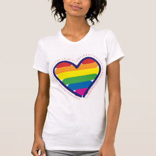 T-shirt Coeur de l'esprit gay pride