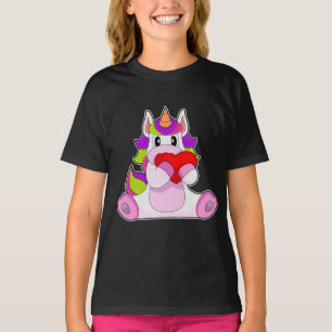 T-shirt Coeur de licorne