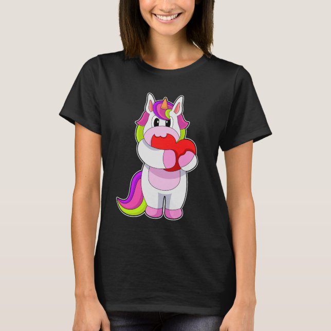 T-shirt Coeur de licorne (Devant)