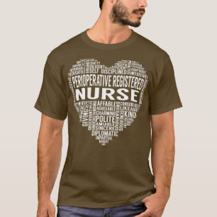 T-shirt Coeur de l'infirmière autorisée