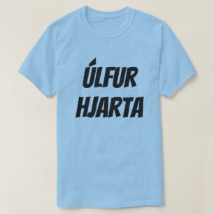 T-shirt coeur de loup dans le bleu islandais (de hjarta de