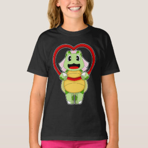 T-shirt Cœur de mariage de la mariée tortue