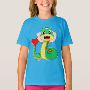 T-shirt Cœur de mariée serpent Mariage