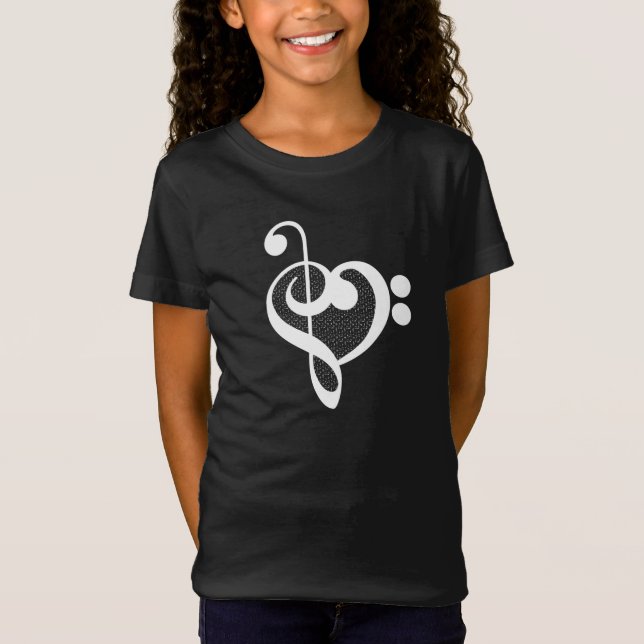 T-Shirt Coeur de musique - I Love Music (Devant)
