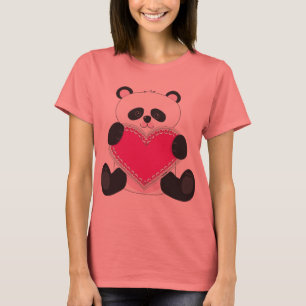 T-shirt Coeur de panda