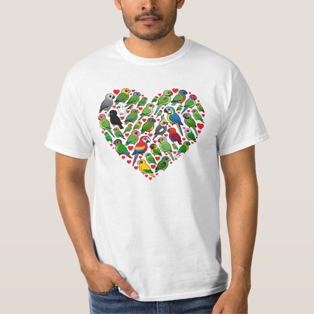 T-shirt Coeur de perroquet (Devant)