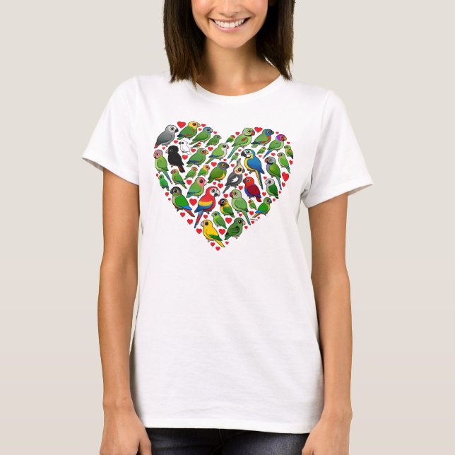 T-shirt Coeur de perroquet (Devant)