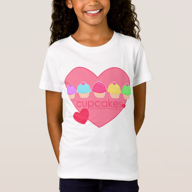 T-Shirt Coeur de petits gâteaux pour des enfants (Devant)