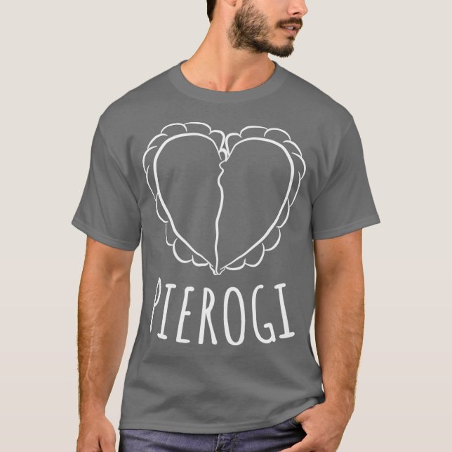 T-shirt Coeur de Pierogi polonais (Devant)