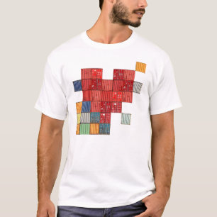 T-shirt Coeur de récipient d'expédition