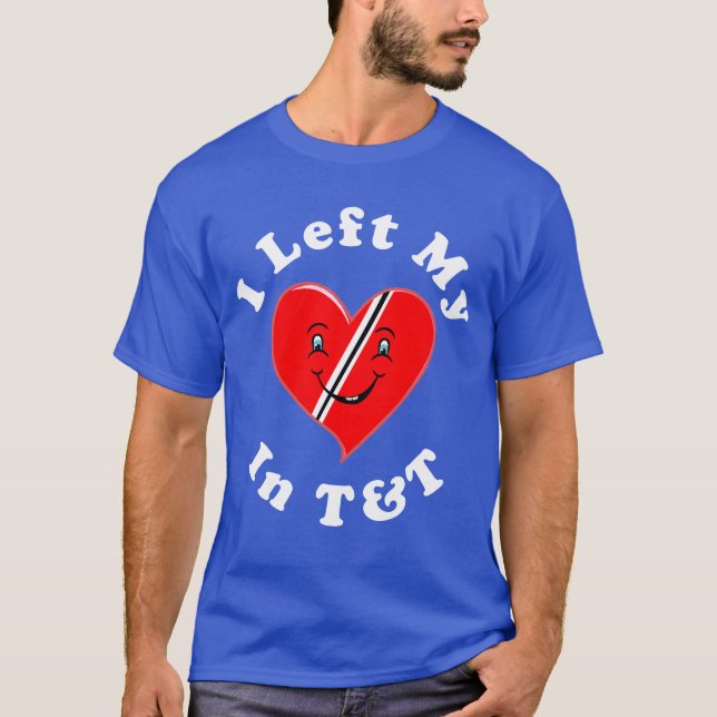 T-shirt Coeur de rouge du Trinidad-et-Tobago (Devant)