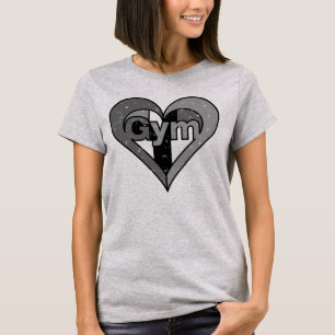 T-shirt Coeur de salle de sport en état de détresse