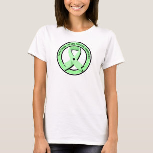T-shirt Coeur de sensibilisation à la fibrose hépatique co