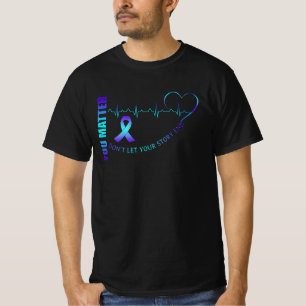 T-shirt coeur de sensibilisation au suicide