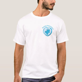 T-shirt Coeur de sensibilisation sur l'autisme