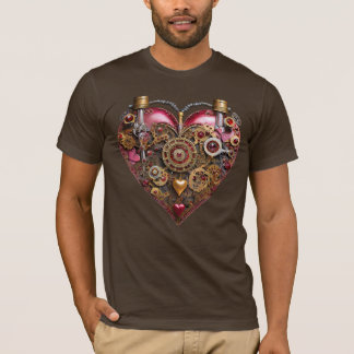 T-shirt Cœur de Streampunk Rubis Saint-Valentin