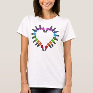 T-shirt Coeur de vernis à ongles