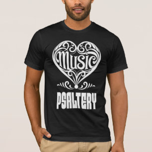 T-shirt Coeur défilé élégant pour les amateurs de Psalteri