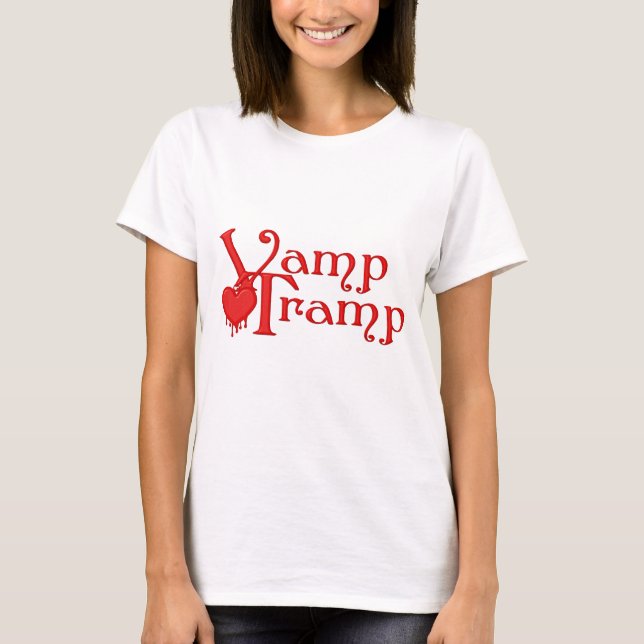 T-shirt Coeur d'égoutture de sang de bruit de pas de vamp (Devant)